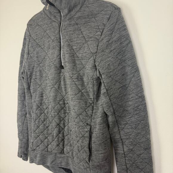 Lululemon Womens Forever Warm Quilted Quilted 1/4 Zip Pullover Sweatshirt 4 - Picture 5 of 9